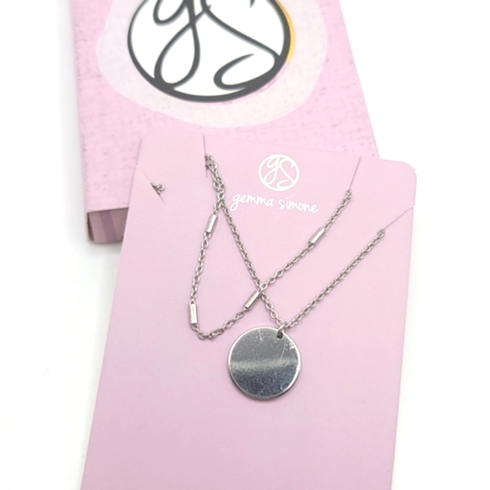 CLEARANCE Silver Gemma Simone Presley Layering Necklaces